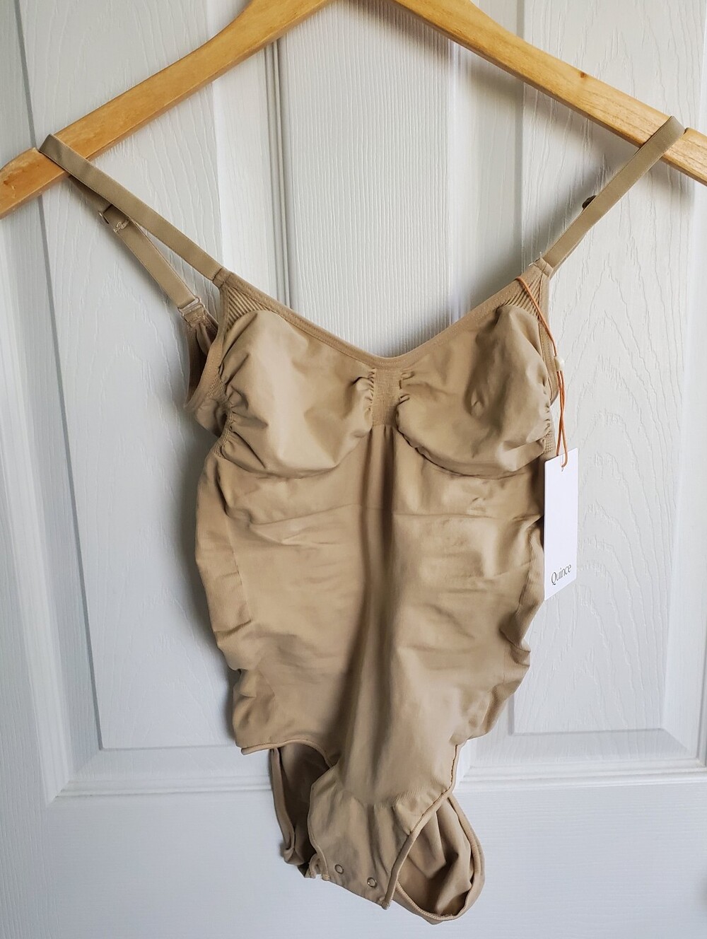 Quince NWT Body Shapet Size XL But Fits Like a M Beige 22% Spandex